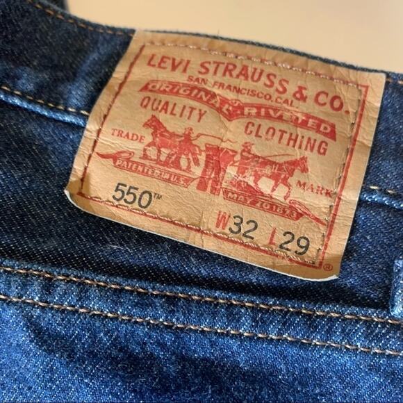 Levi’s 550 relaxed straight leg blue jeans 32x29 - Picture 9 of 9